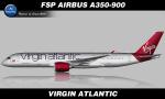 FSX/FS2004 Virgin Atlantic Airbus A350-900 - textures